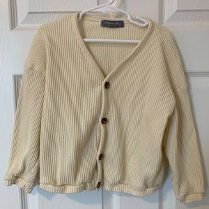 Girls waffle cardigan